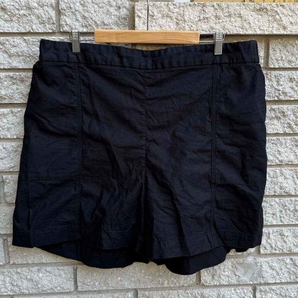 Lane Bryant The Softest Short Solid Black Slub Pull-On Shorts Women's Plus 18/20 - Picture 3 of 8
